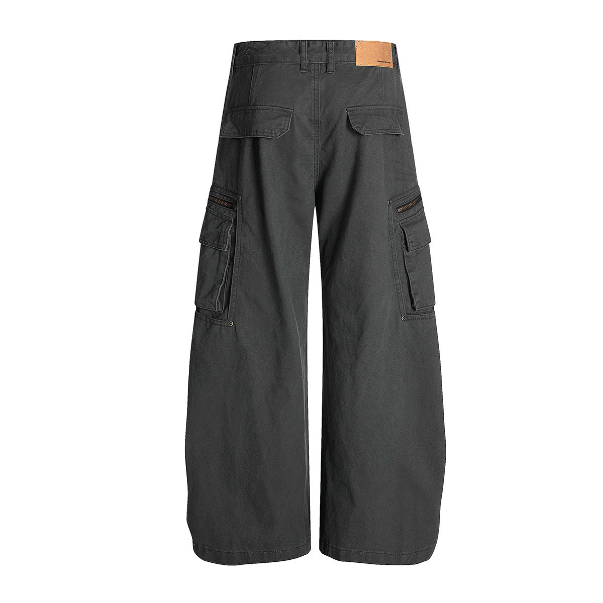 The Dorian Black Wide-Leg Cargo Pant