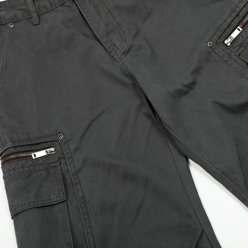 The Dorian Black Wide-Leg Cargo Pant