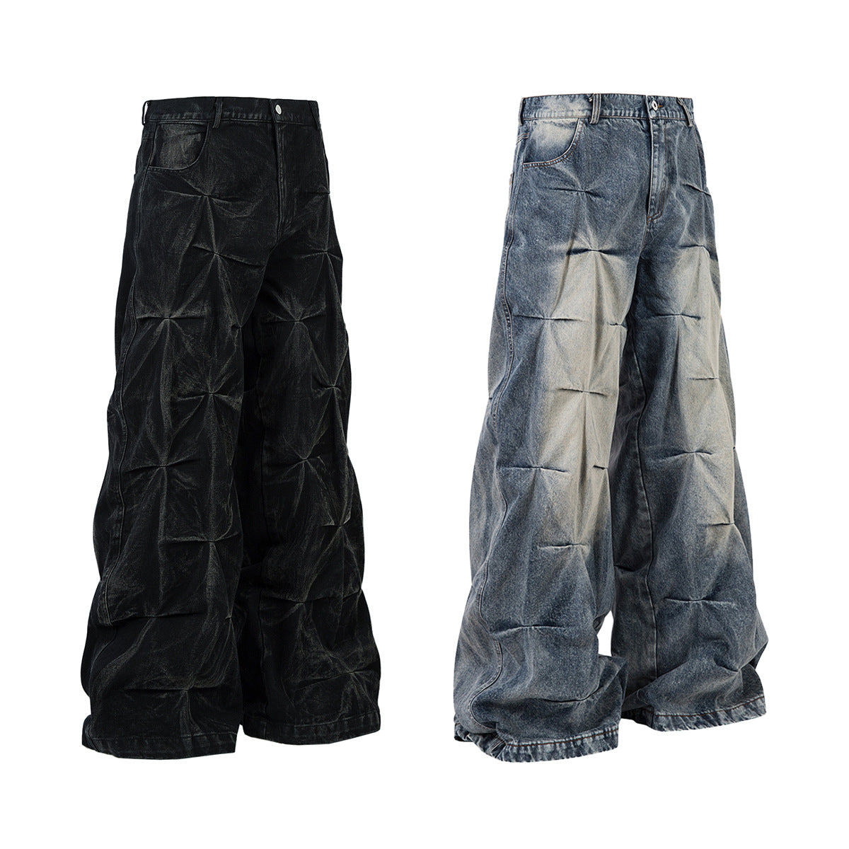 The Kairo Washed Wide-Leg Cargo Pant