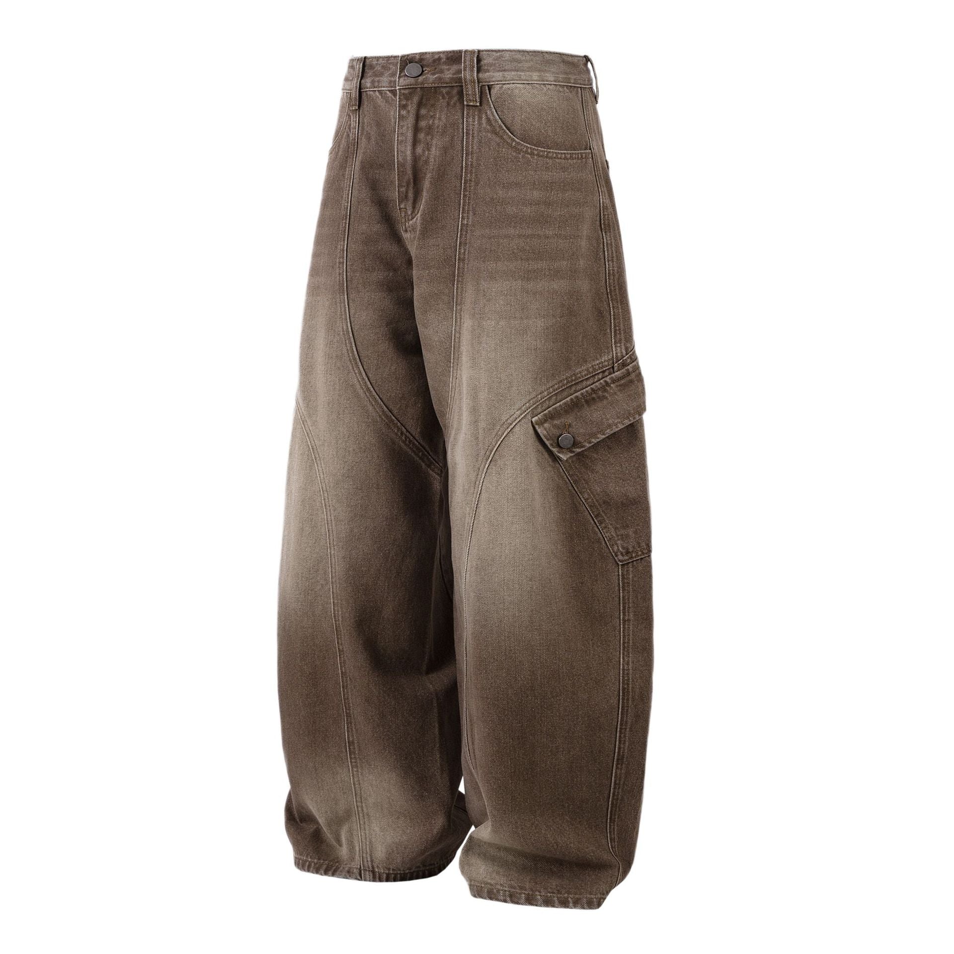 The Stanton Brown Wide-Leg Cargo Pant