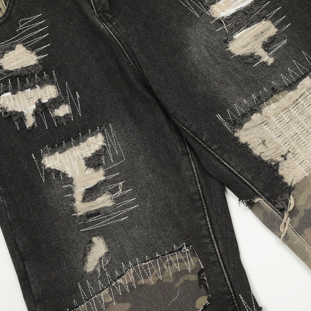 The Virex Camo Patchwork Cargo Pant