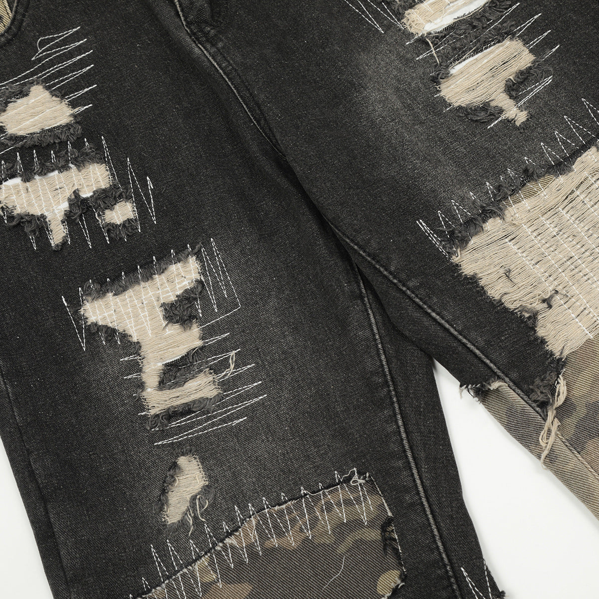 The Virex Camo Patchwork Cargo Pant