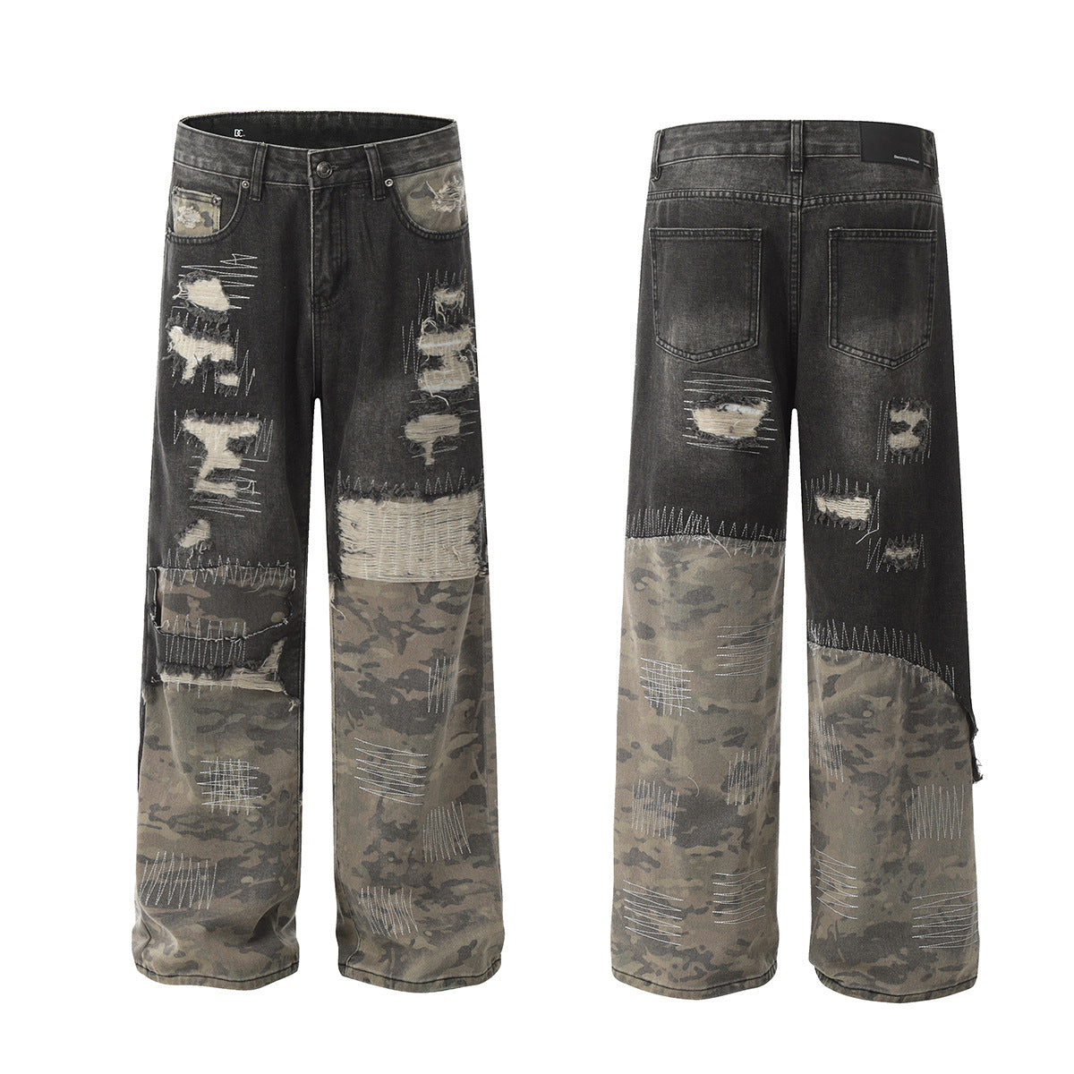 The Virex Camo Patchwork Cargo Pant