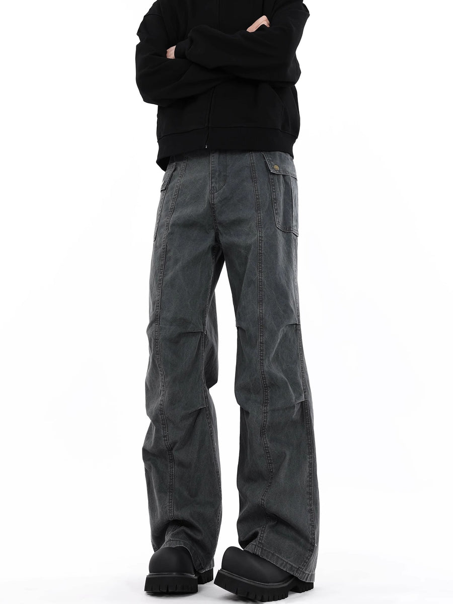 Varnox Straight Leg Cargo in Gray