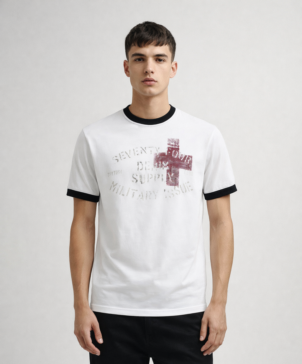 White graphic t-shirt